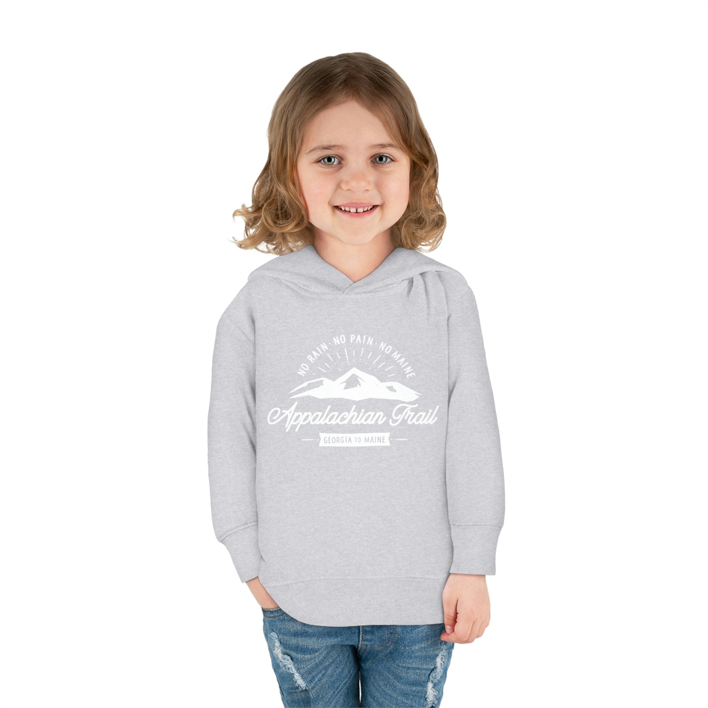 NoRainNoPain WHT - Toddler Pullover Hoodie