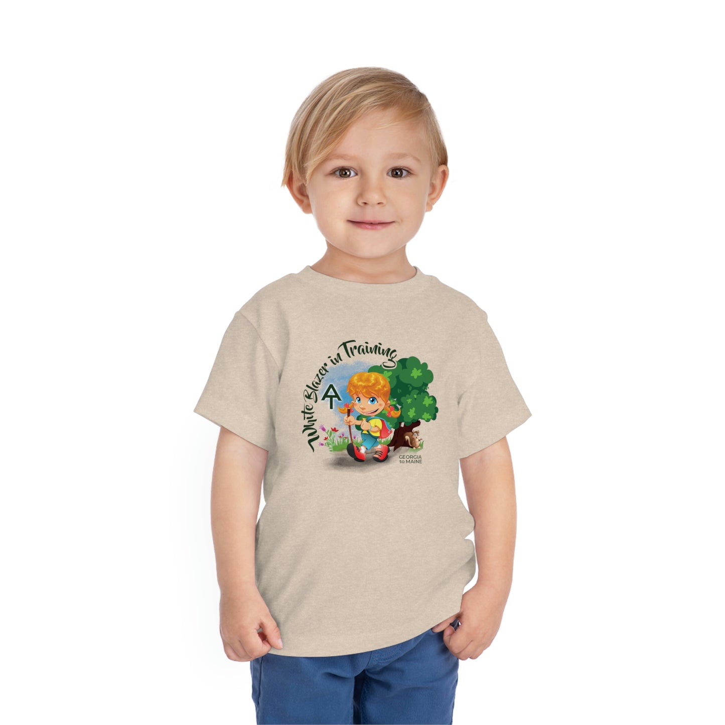 GIRL White Blazer In Training -Toddler Tee