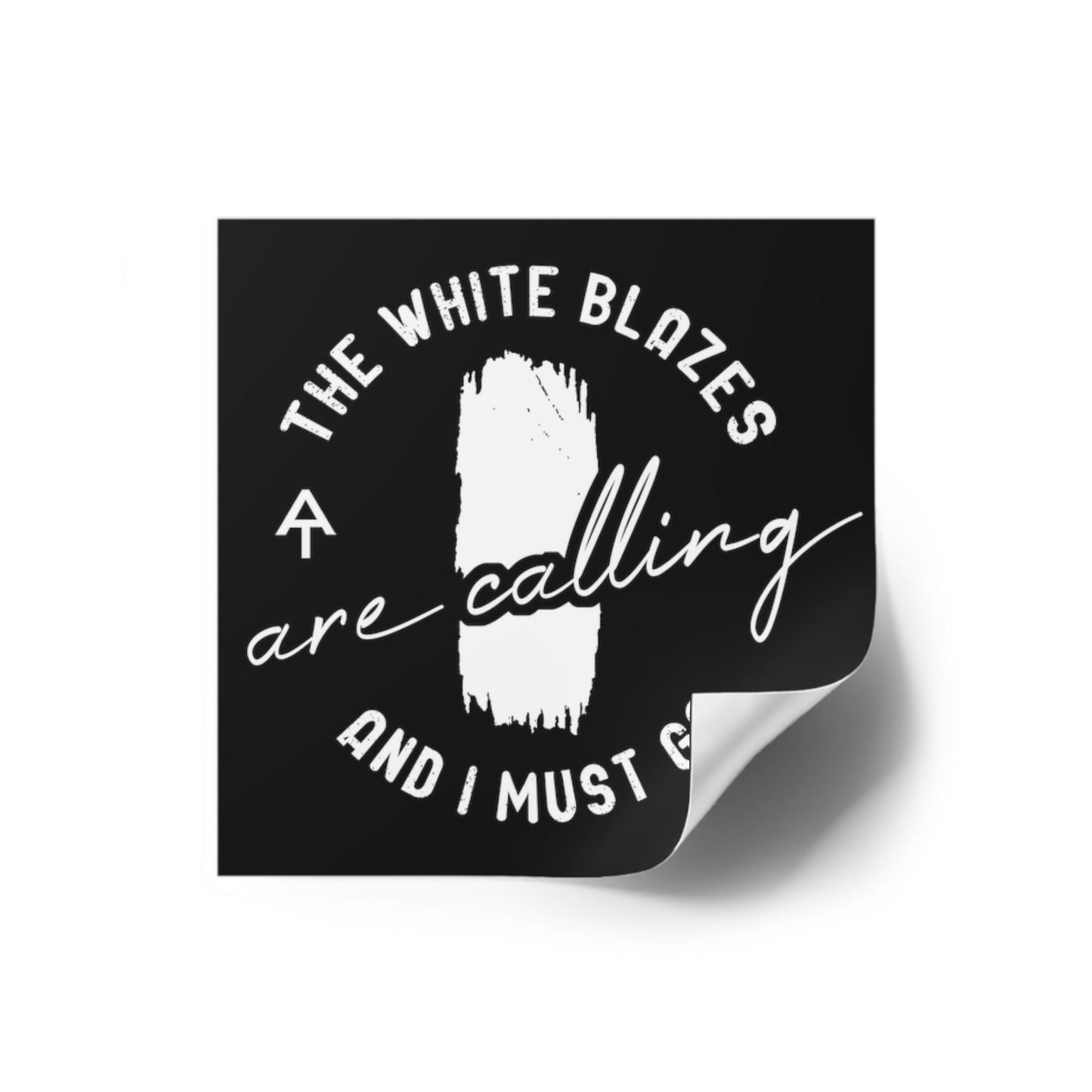 White Blazes Are Calling - Square Stickers, Indoor\Outdoor