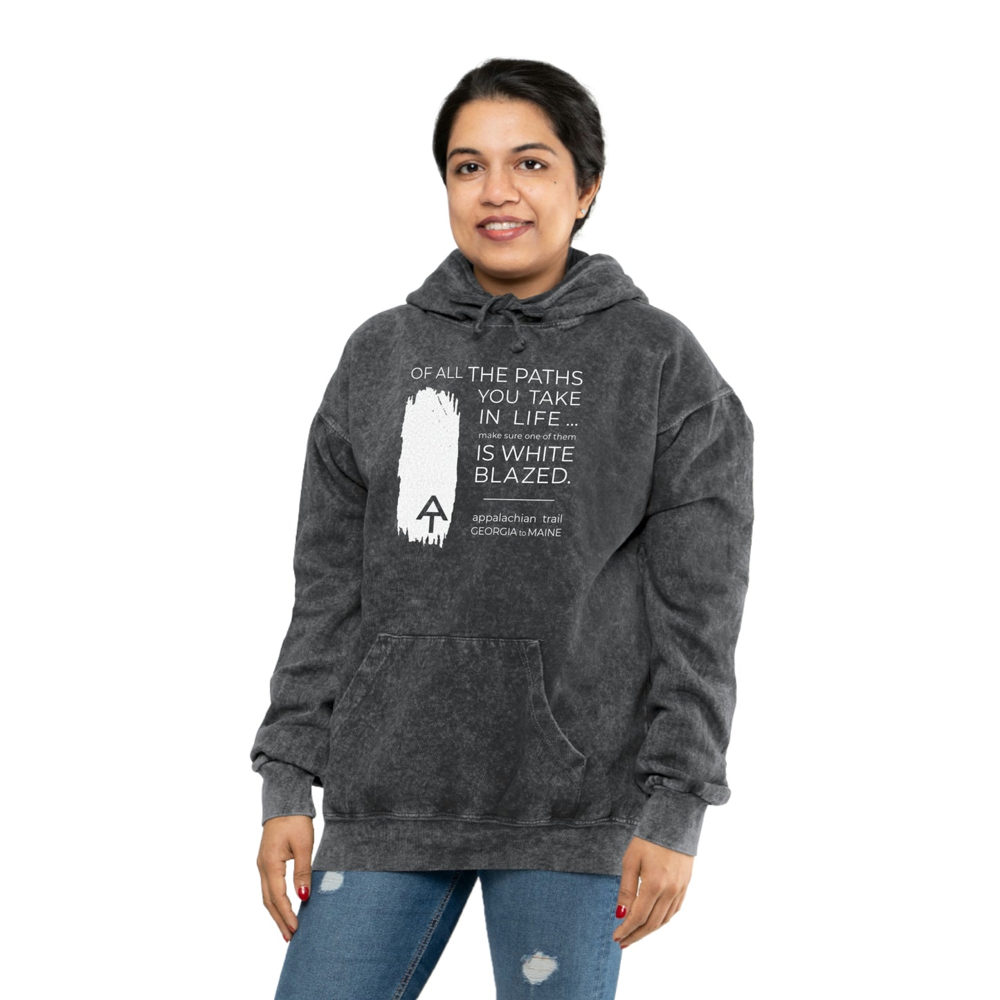 Of All the Paths AT - Unisex Mineral Wash Hoodie