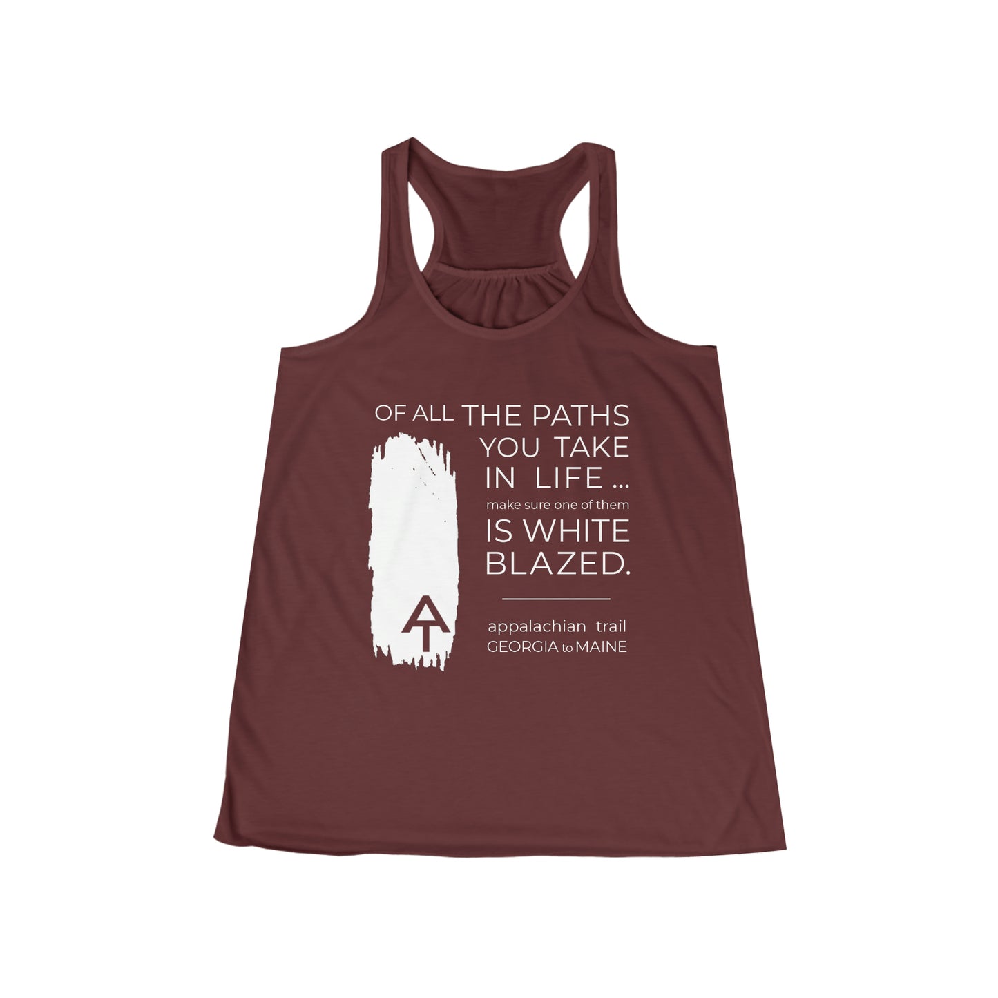 Of All the Paths AT - Women's Flowy Racerback Tank